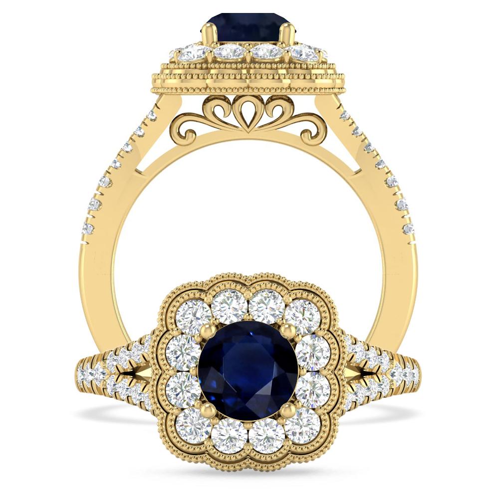 Yellow Gold - Sapphire
