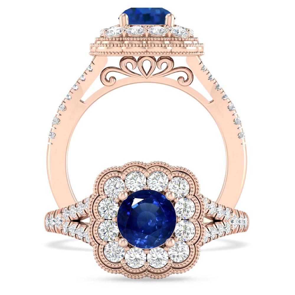 Rose Gold - Sapphire