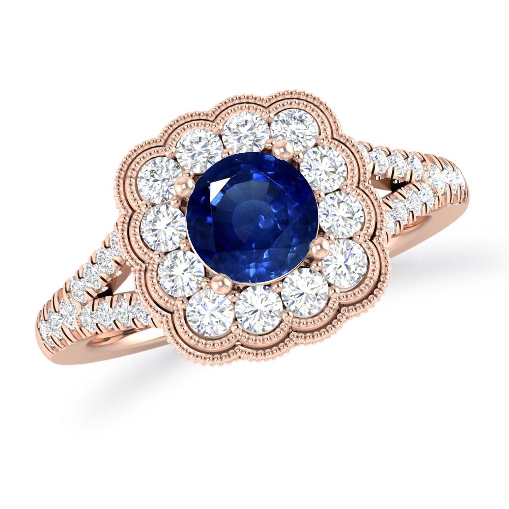 Rose Gold - Sapphire