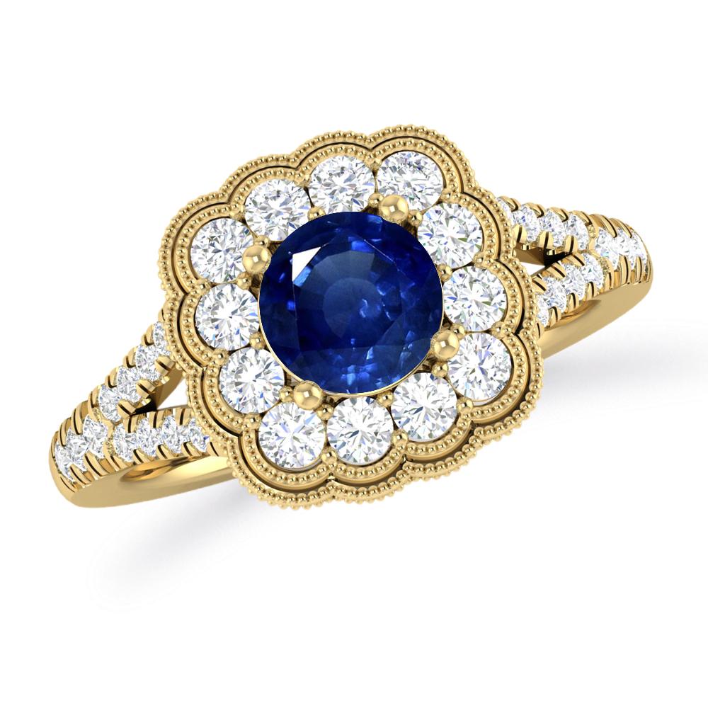 Yellow Gold - Sapphire