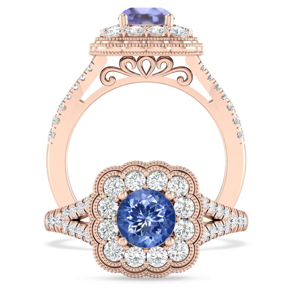 Rose Gold - Tanzanite