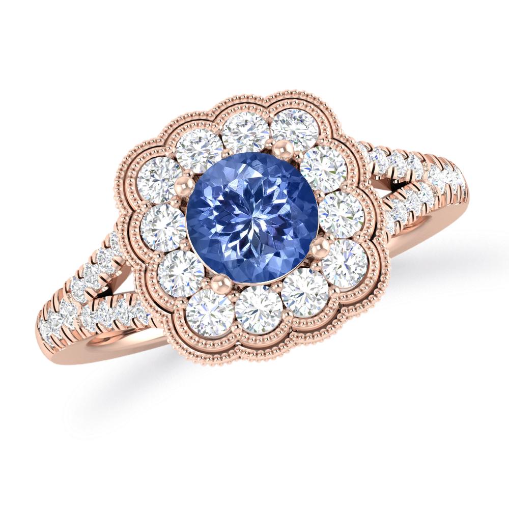 Rose Gold - Tanzanite
