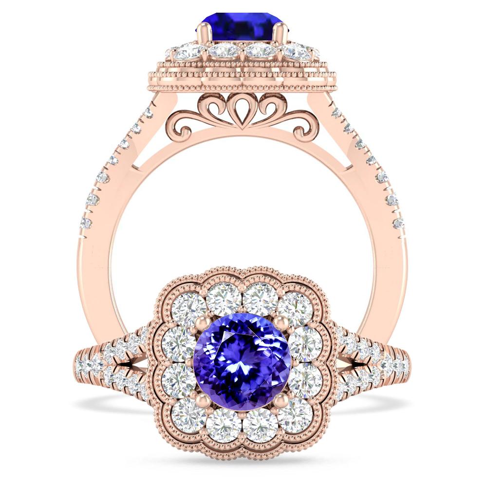 Rose Gold - Tanzanite
