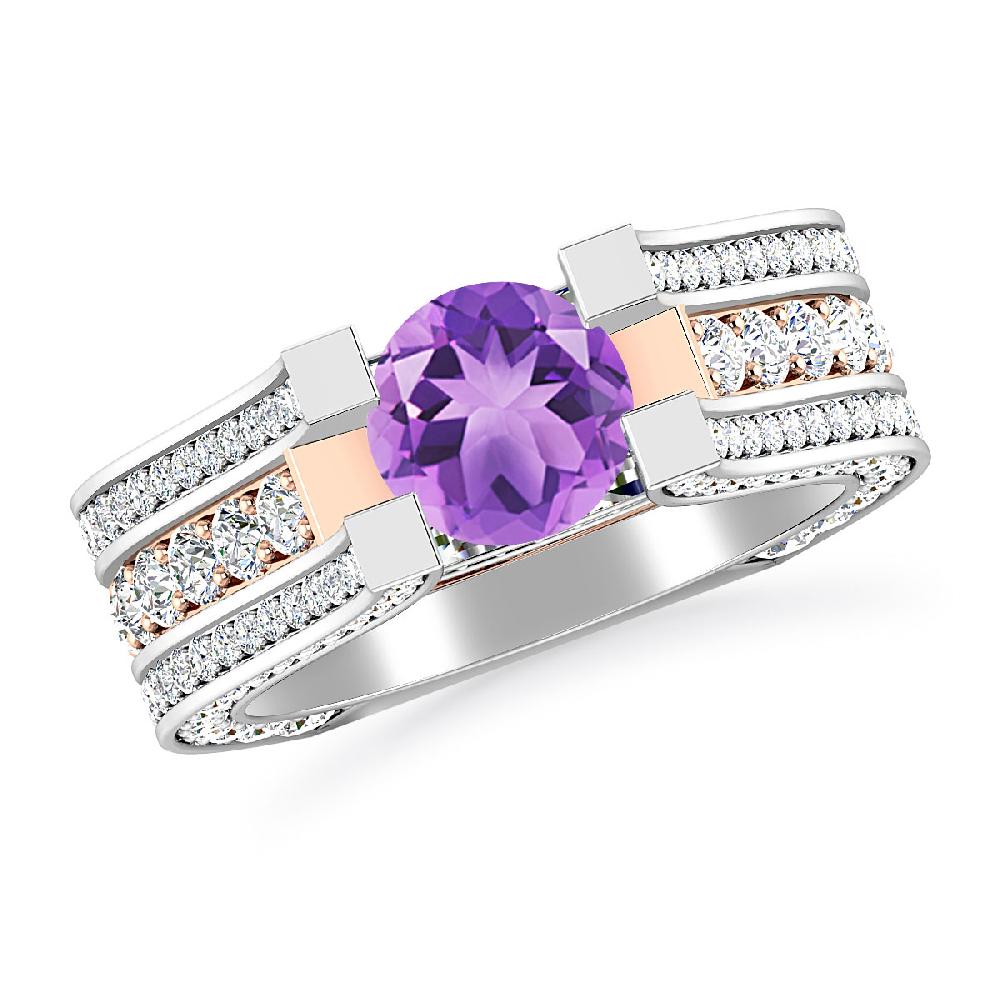 White Gold - Amethyst