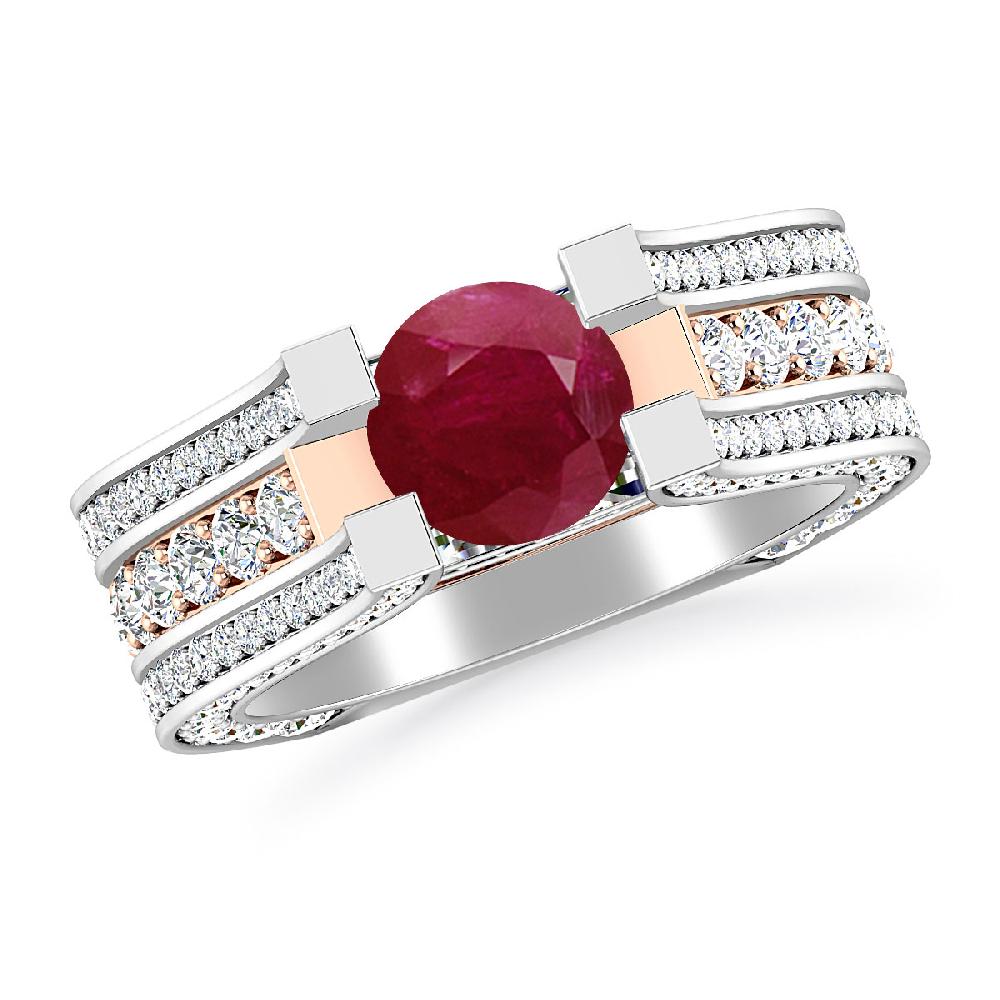 White Gold - Ruby