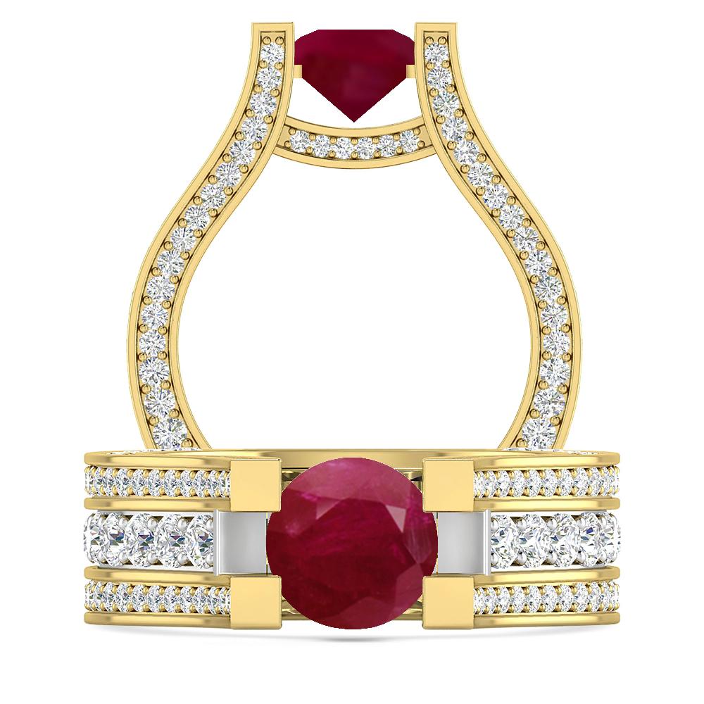 Yellow Gold - Ruby