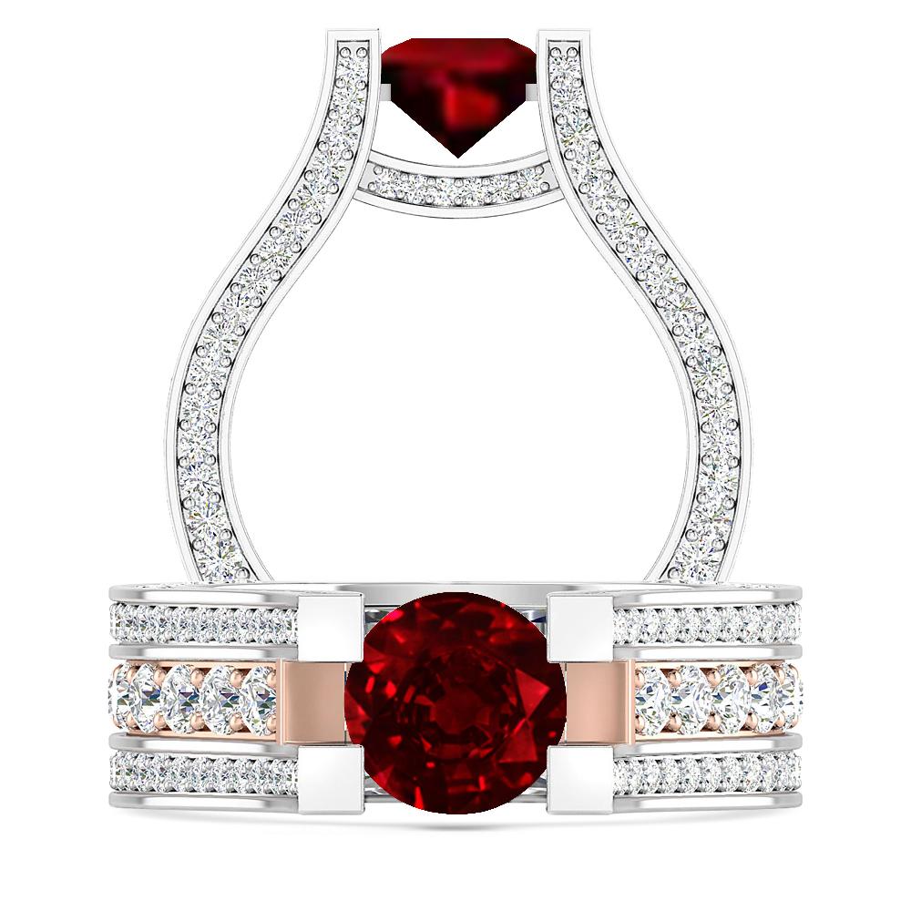 White Gold - Ruby