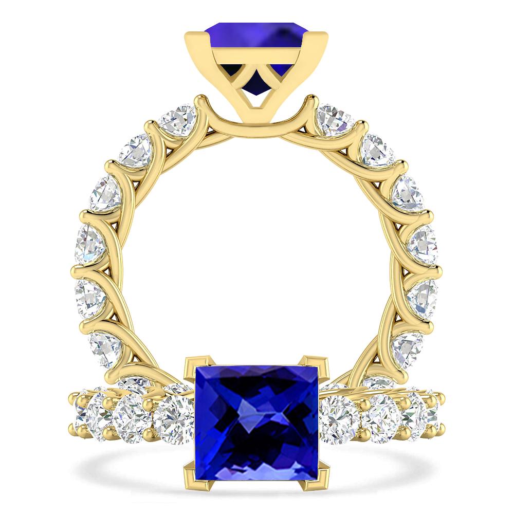 Yellow Gold - Tanzanite