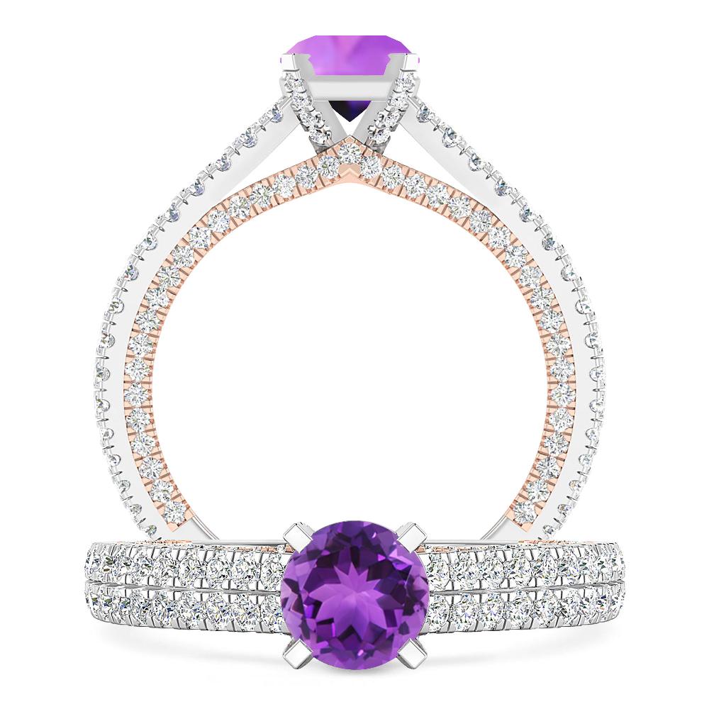 White Gold - Amethyst