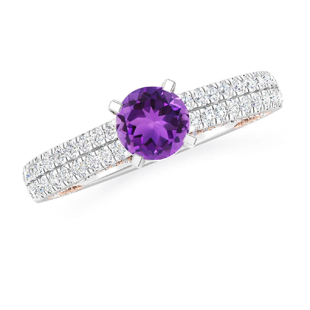 White Gold - Amethyst