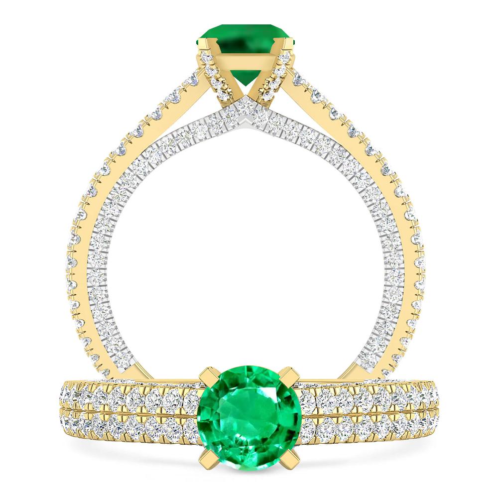 Yellow Gold - Emerald