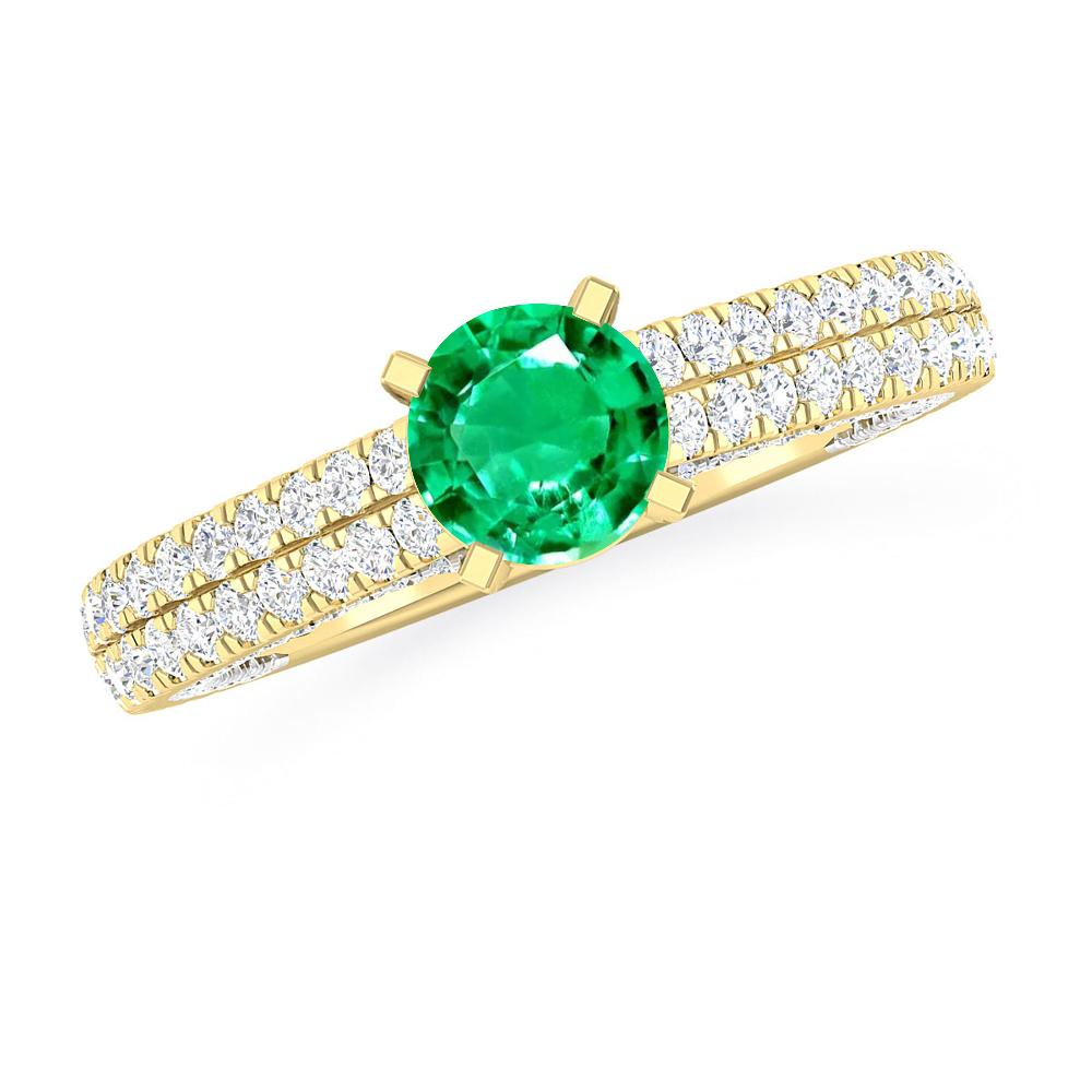 Yellow Gold - Emerald