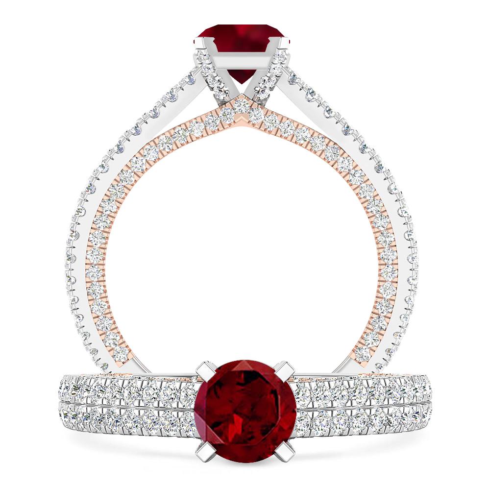 White Gold - Garnet