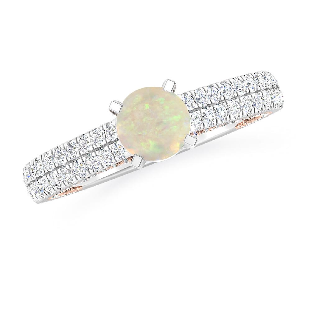 White Gold - Opal