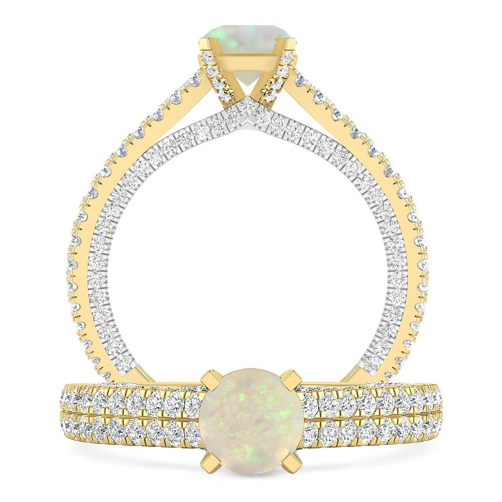 Yellow Gold - Opal