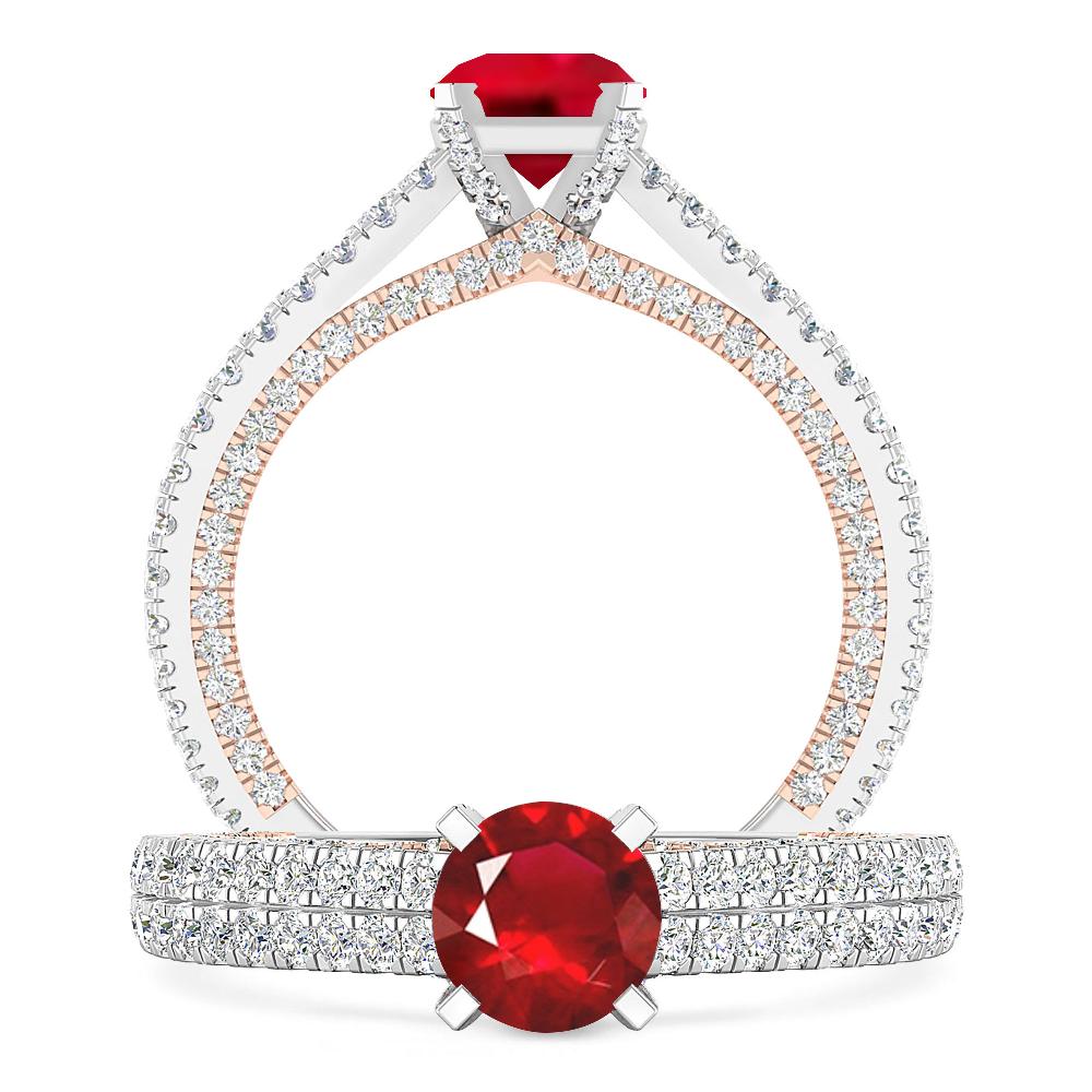 White Gold - Ruby