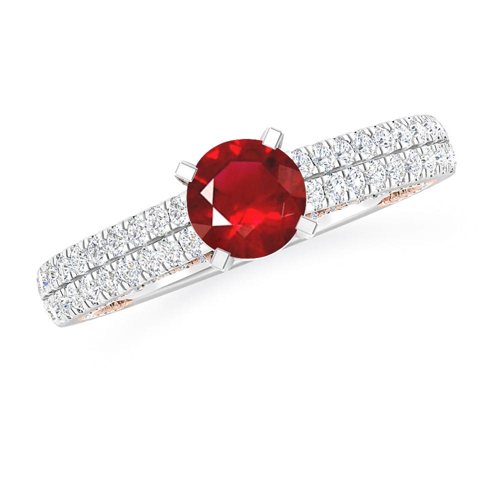 White Gold - Ruby