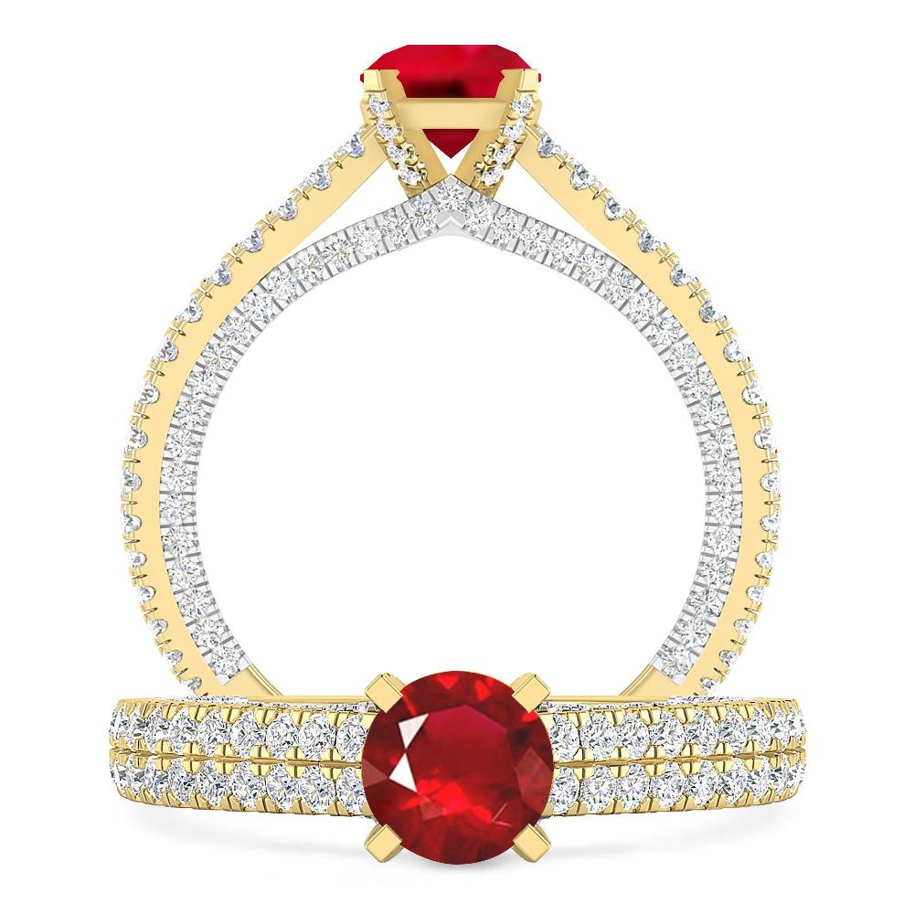 Yellow Gold - Ruby