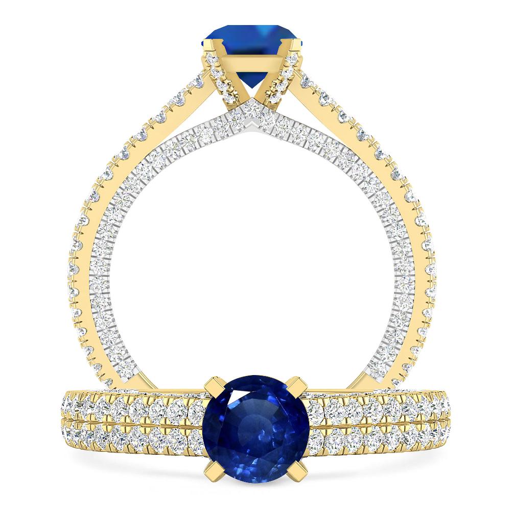 Yellow Gold - Sapphire