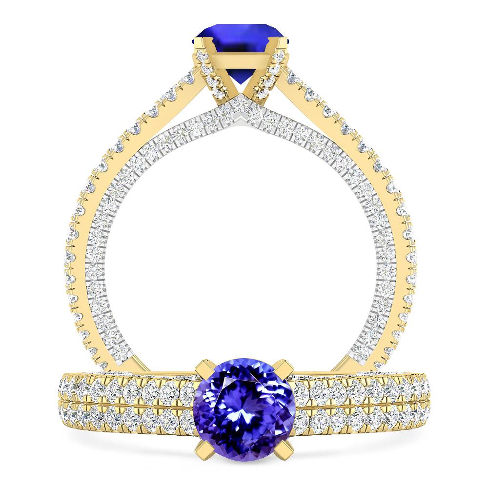 Yellow Gold - Tanzanite