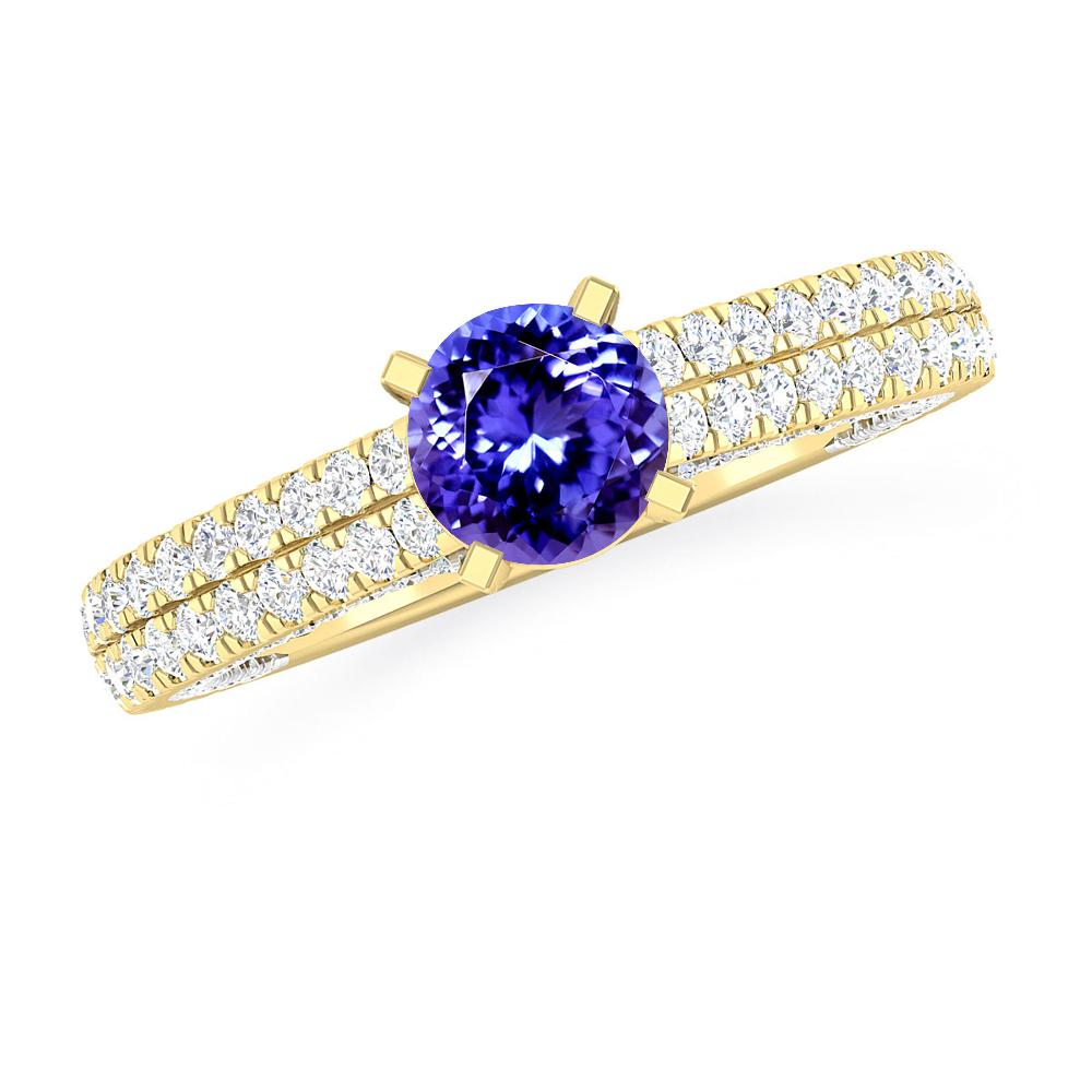 Yellow Gold - Tanzanite