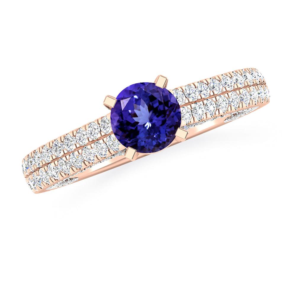 Rose Gold - Tanzanite