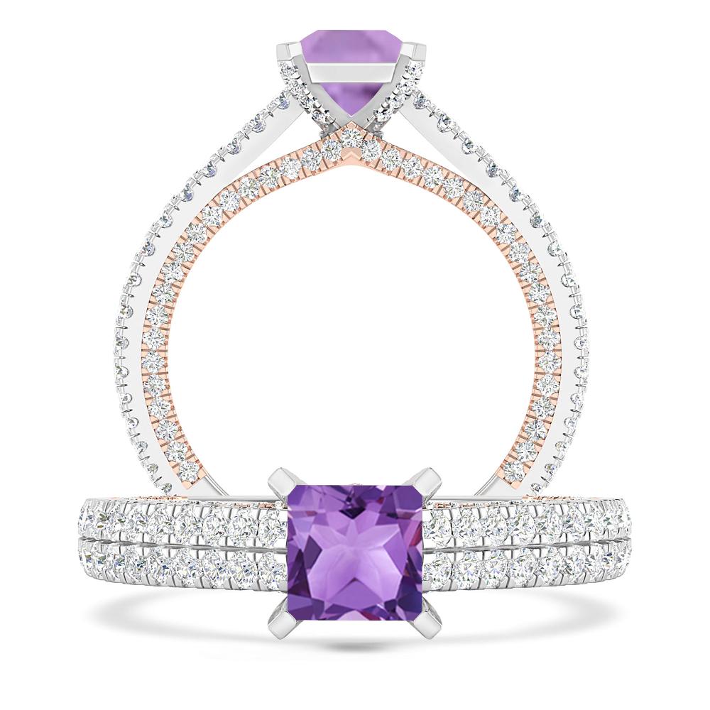 White Gold - Amethyst