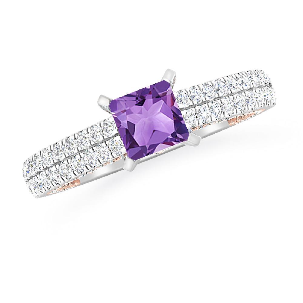 White Gold - Amethyst