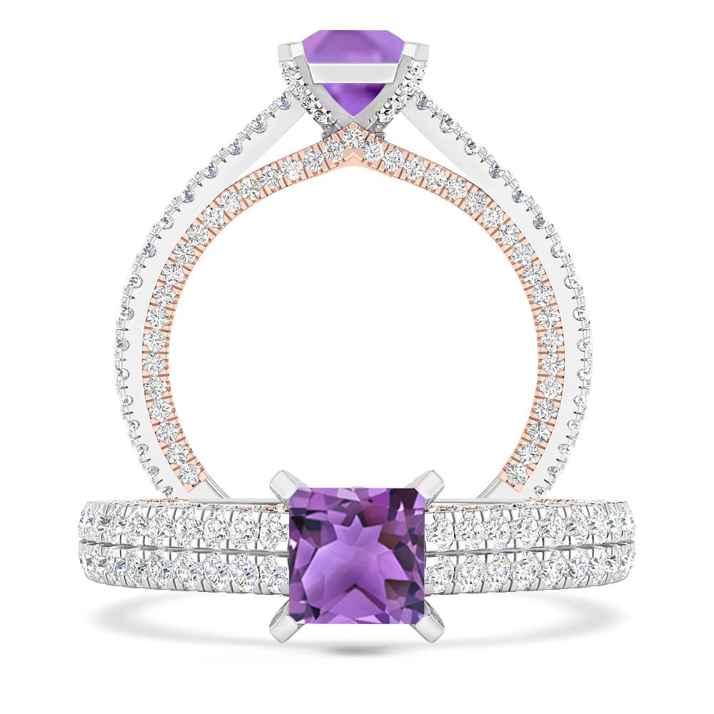 White Gold - Amethyst