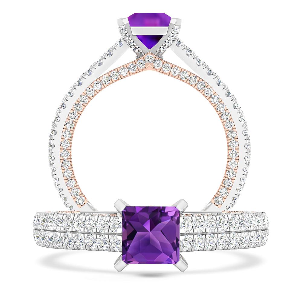 White Gold - Amethyst