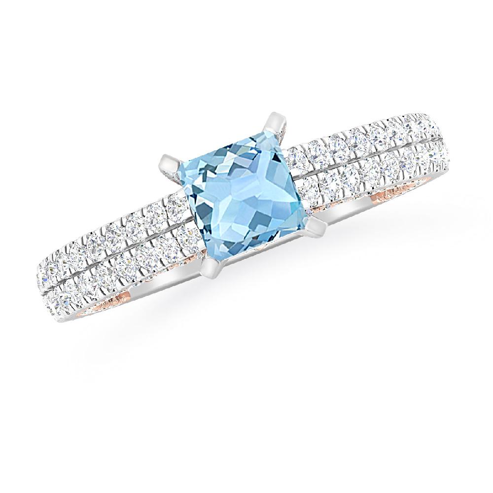 White Gold - Aquamarine