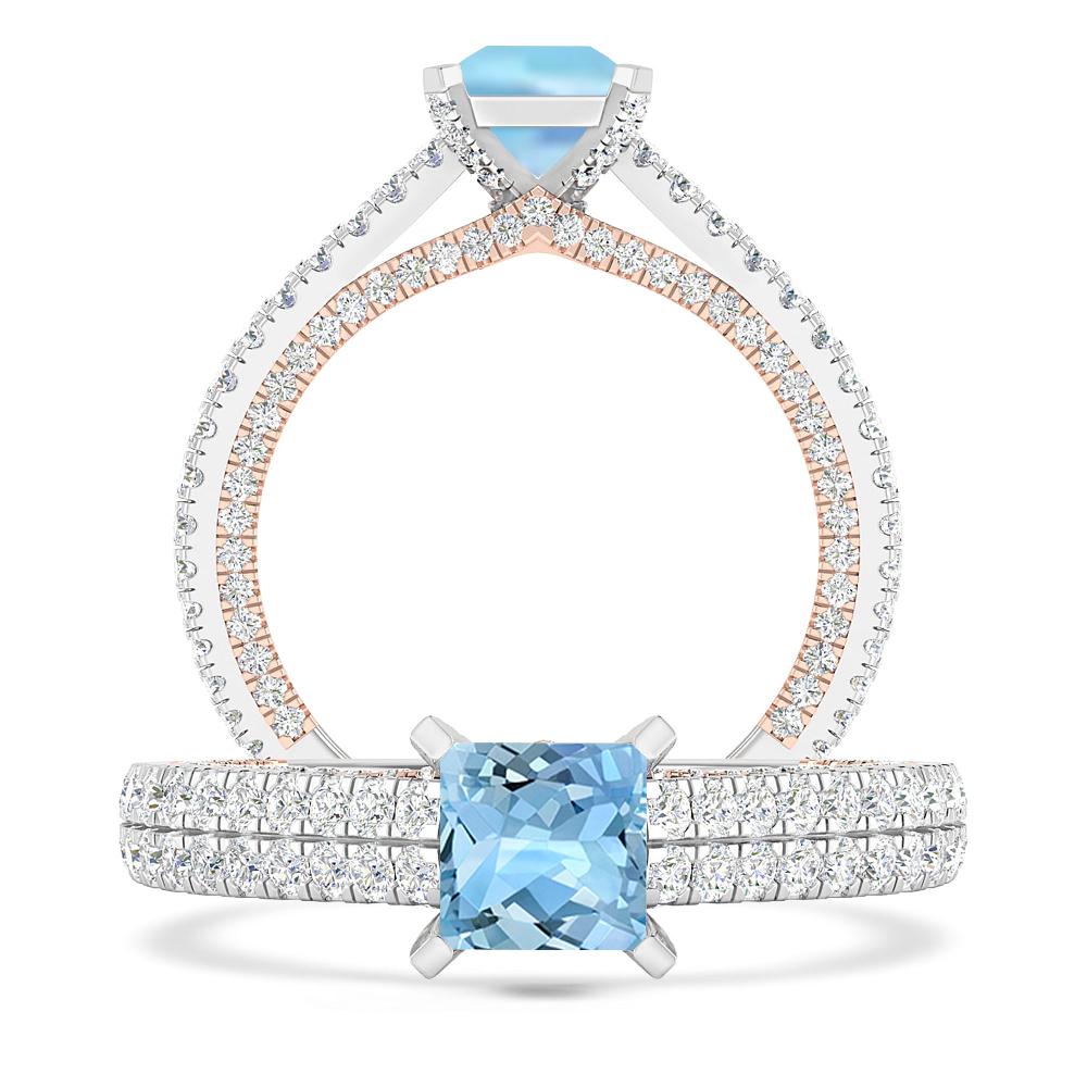 White Gold - Aquamarine