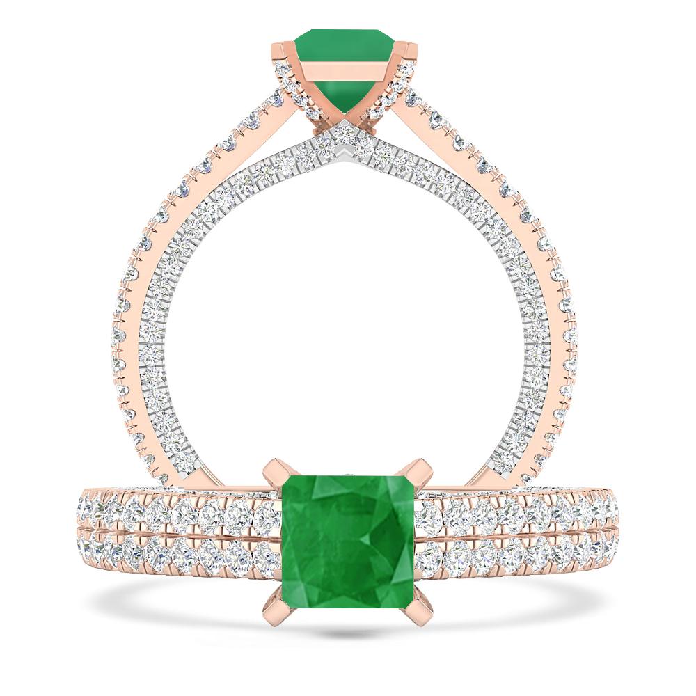 Rose Gold - Emerald