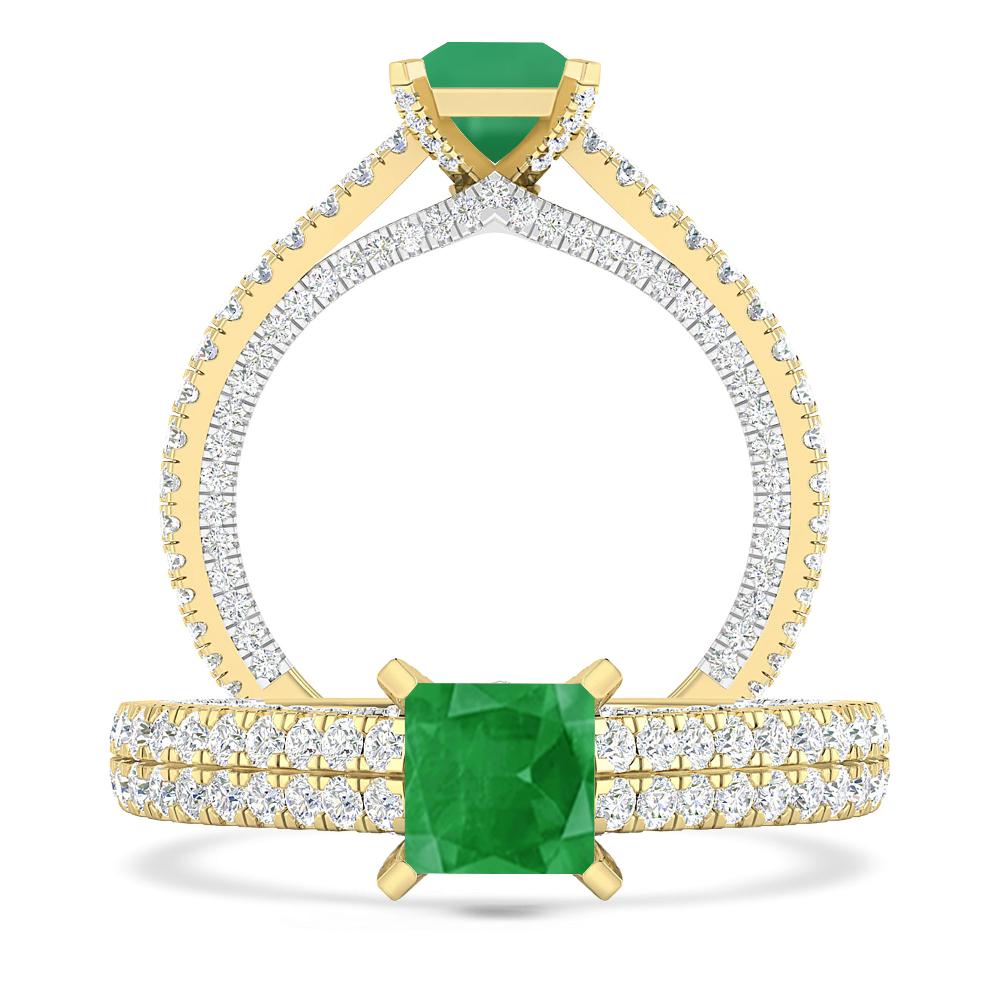 Yellow Gold - Emerald