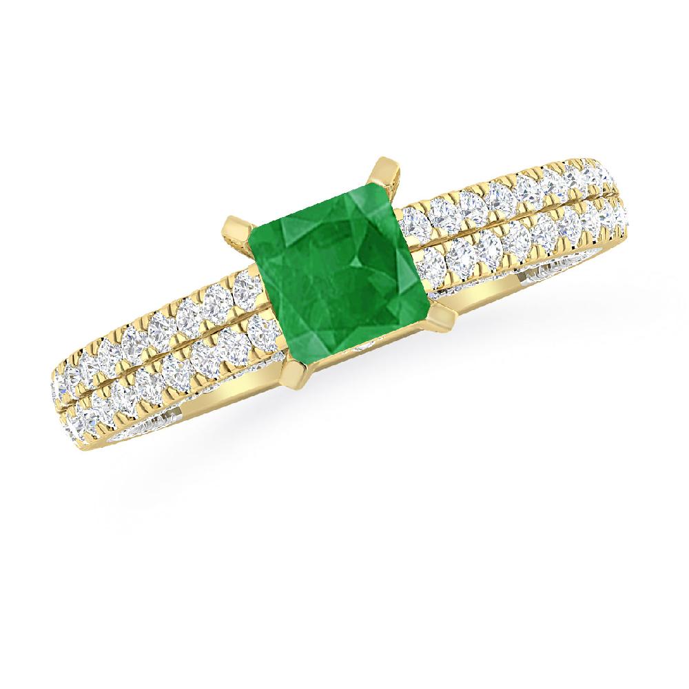 Yellow Gold - Emerald