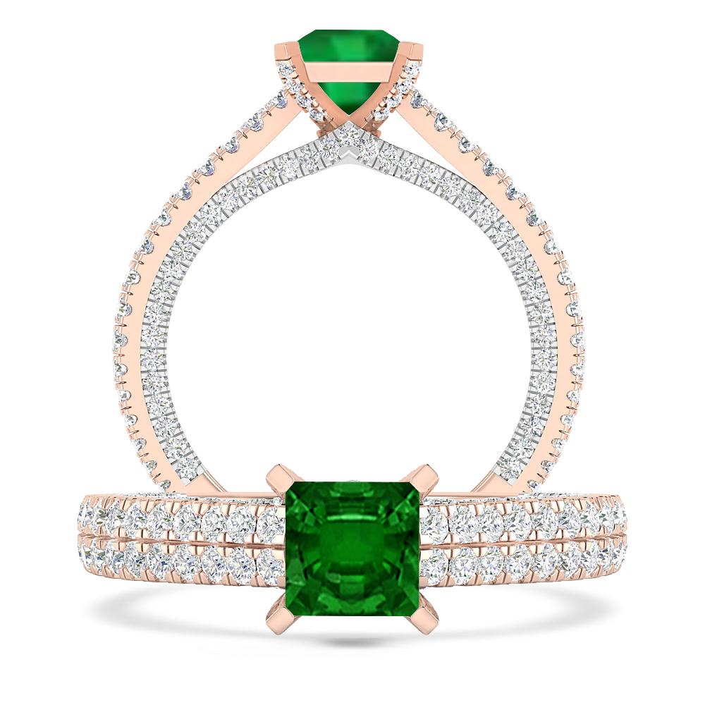 Rose Gold - Emerald