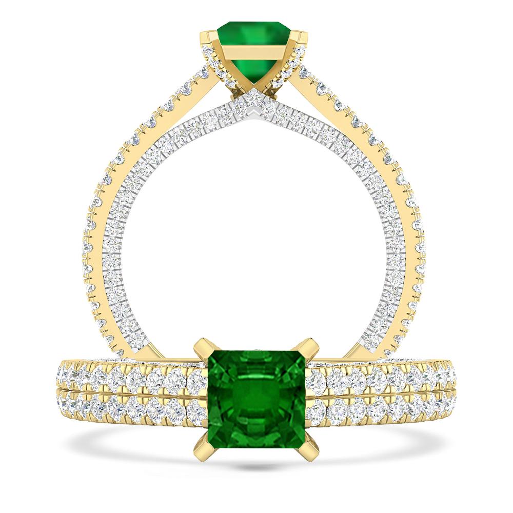 Yellow Gold - Emerald
