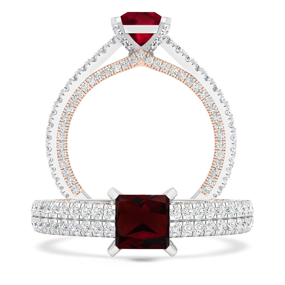 White Gold - Garnet