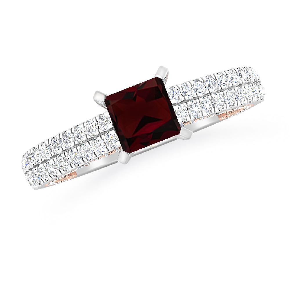 White Gold - Garnet