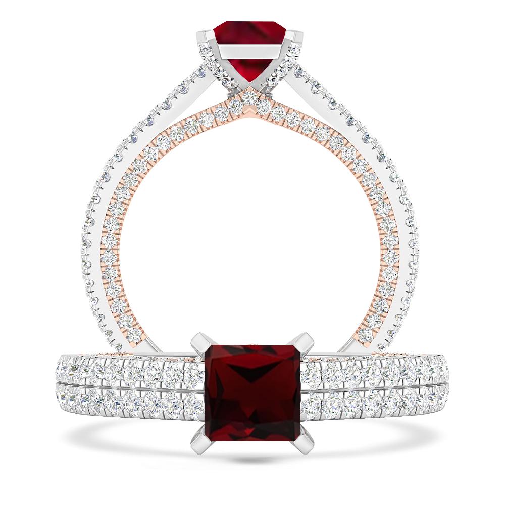 White Gold - Garnet
