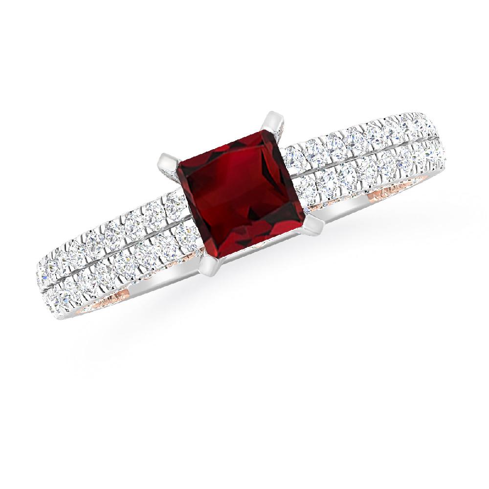 White Gold - Garnet