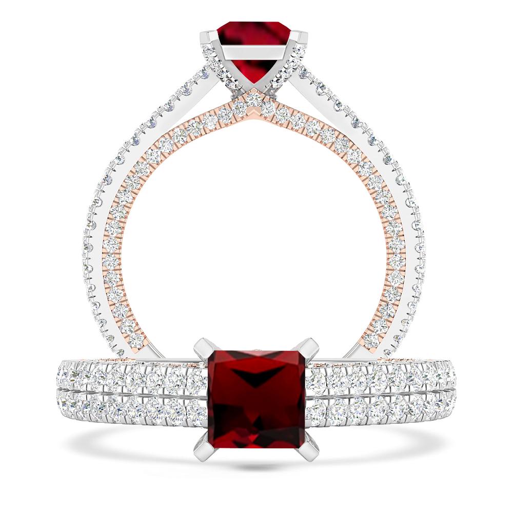 White Gold - Garnet