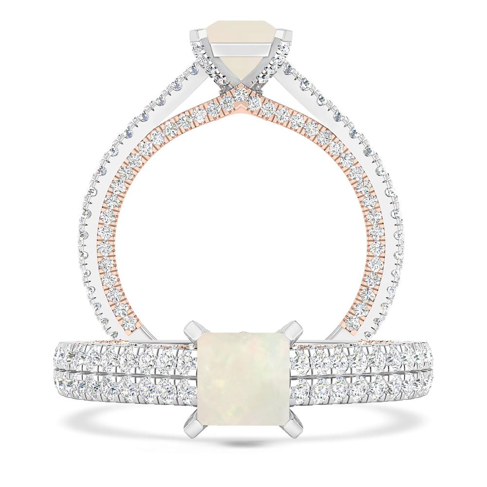 White Gold - Opal
