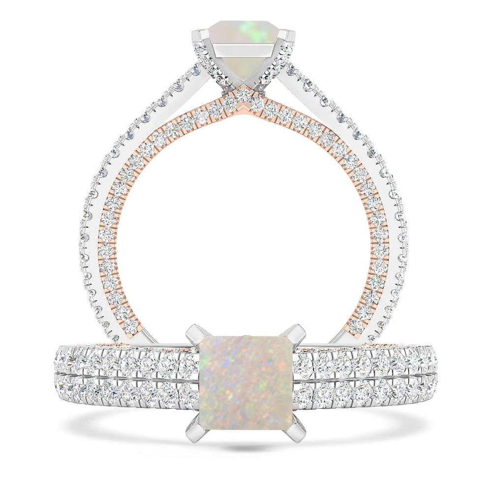 White Gold - Opal