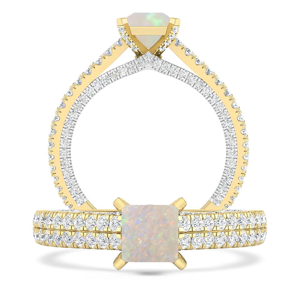 Yellow Gold - Opal