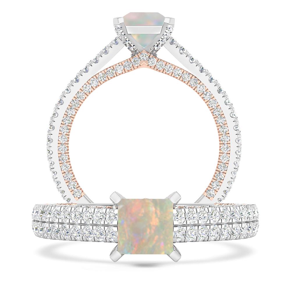 White Gold - Opal