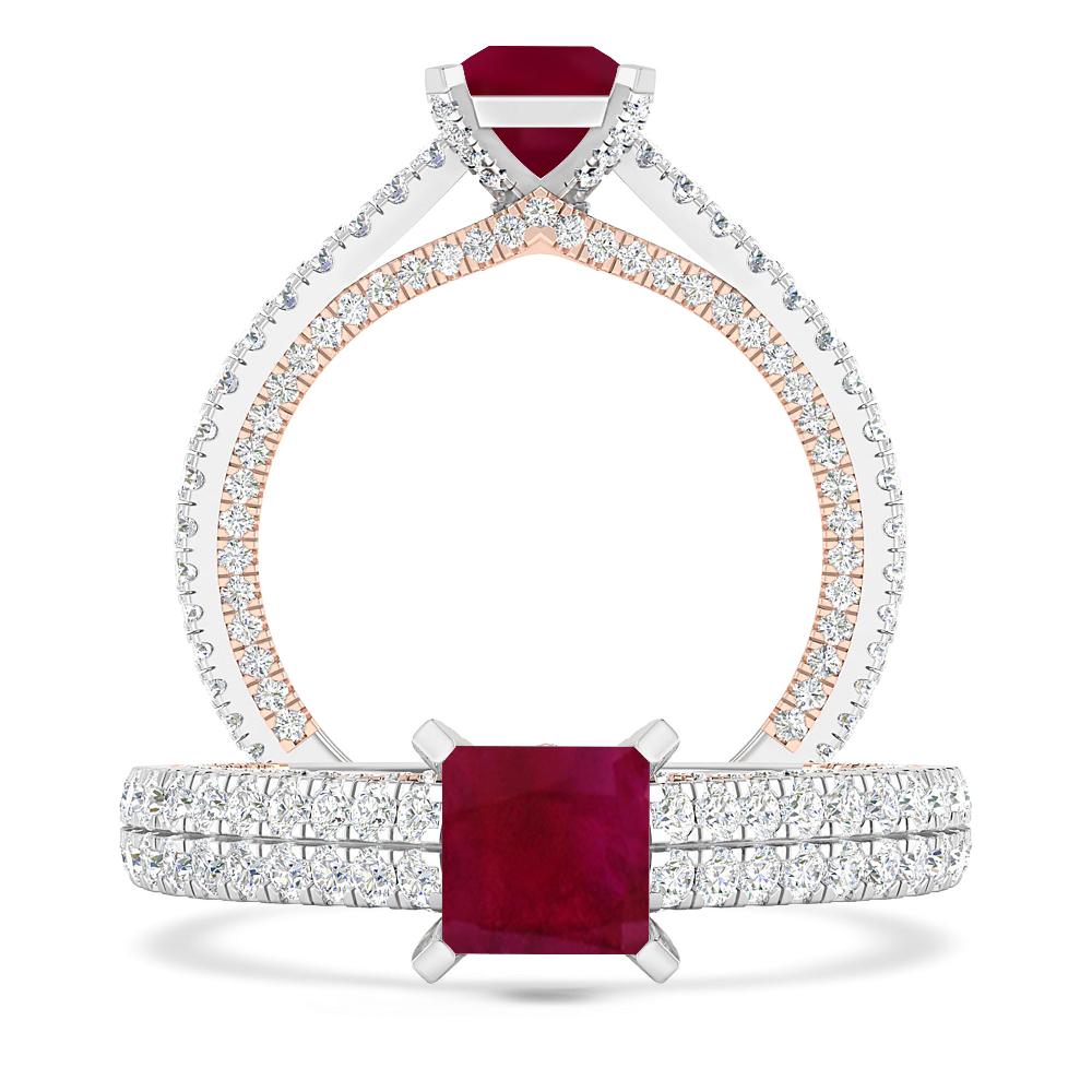 White Gold - Ruby