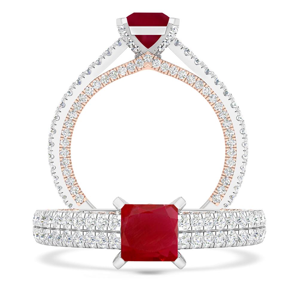 White Gold - Ruby
