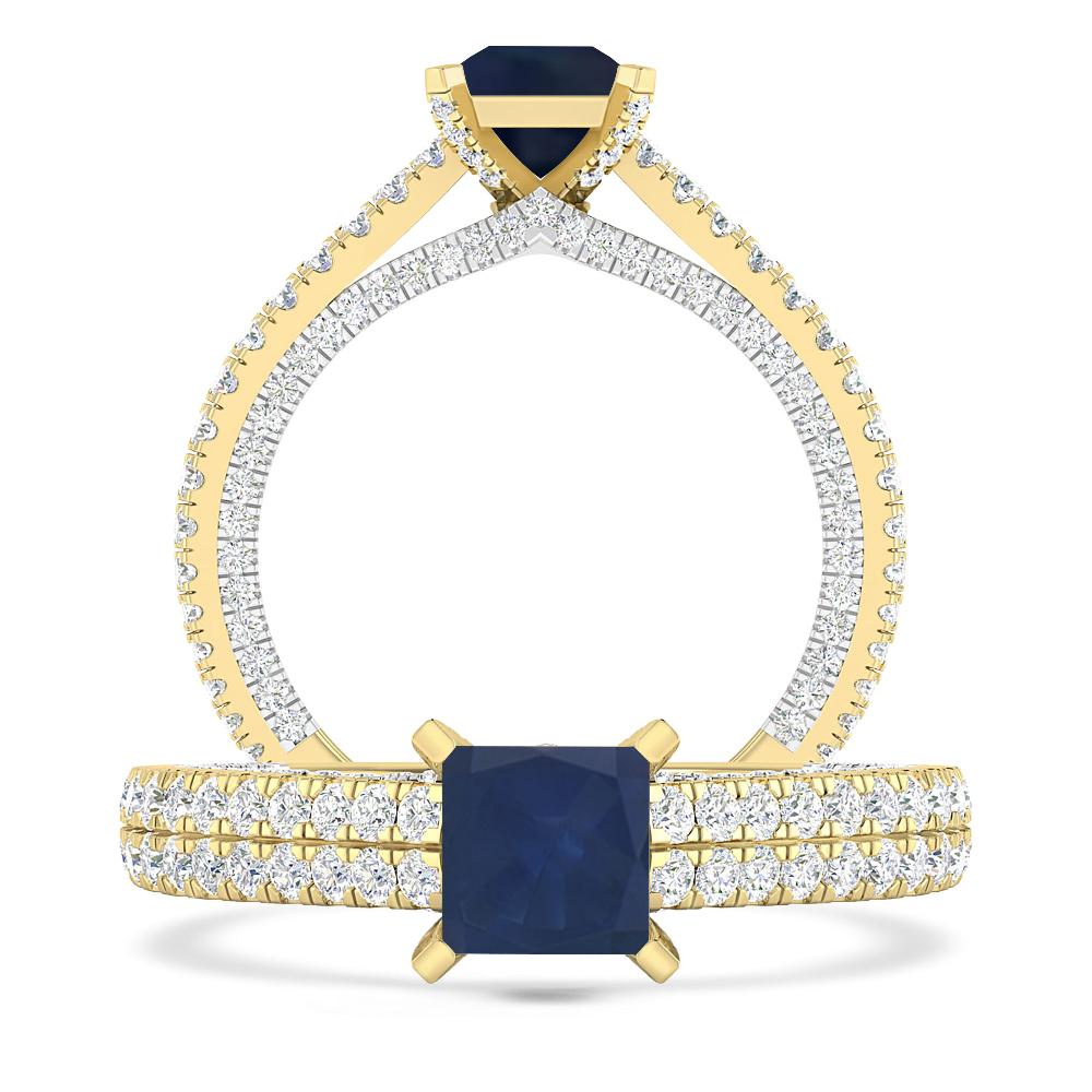 Yellow Gold - Sapphire