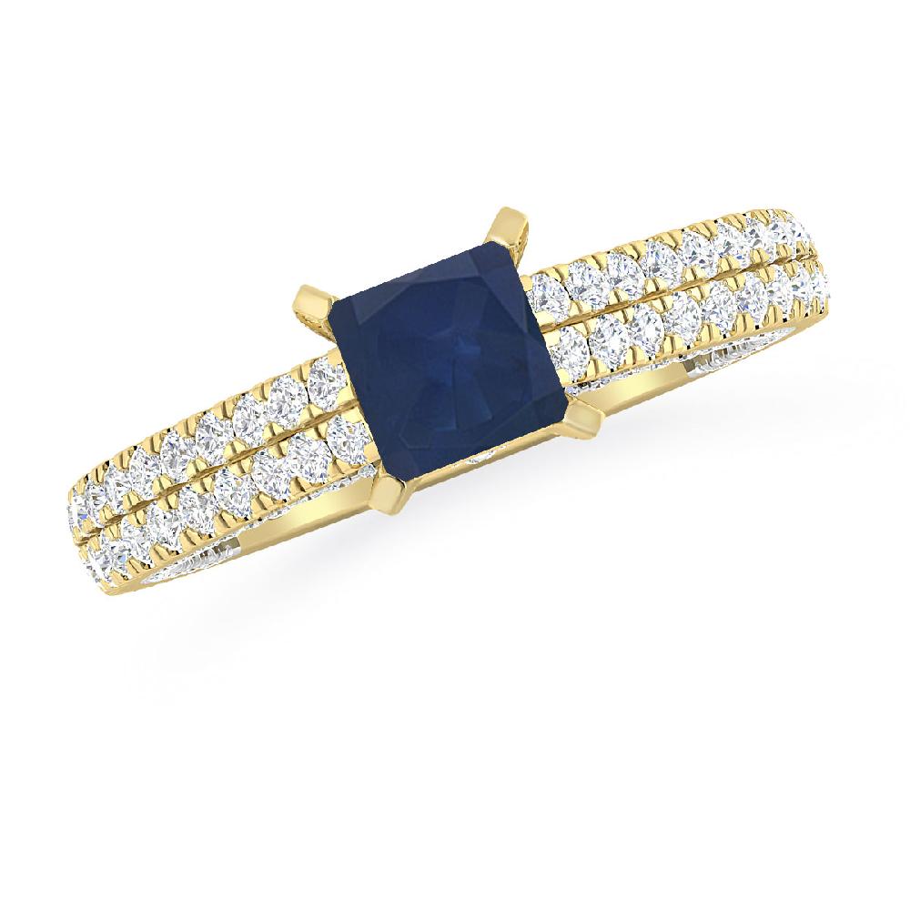 Yellow Gold - Sapphire